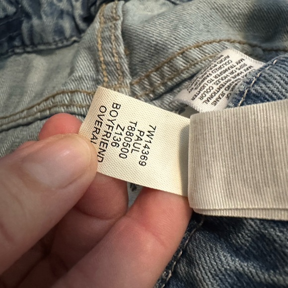 Lucky Brand Floral Embroidered Paula Boyfriend Overalls XS - Picture 7 of 7